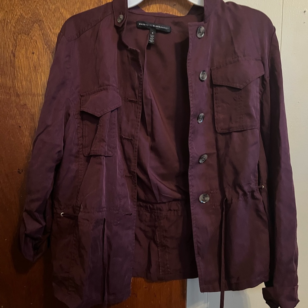 White House Black Market maroon jacket